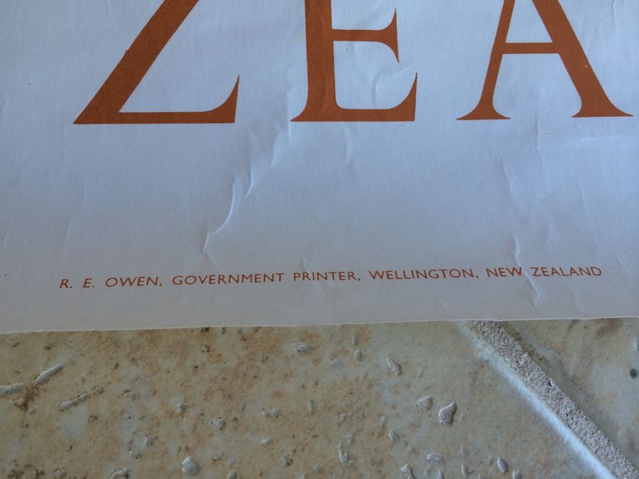 Original Vintage New Zealand Travel Poster [Photo 3]