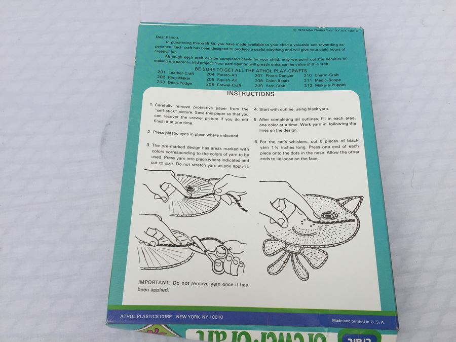 Crewel Craft In Box Vintage 1974 [Photo 6]