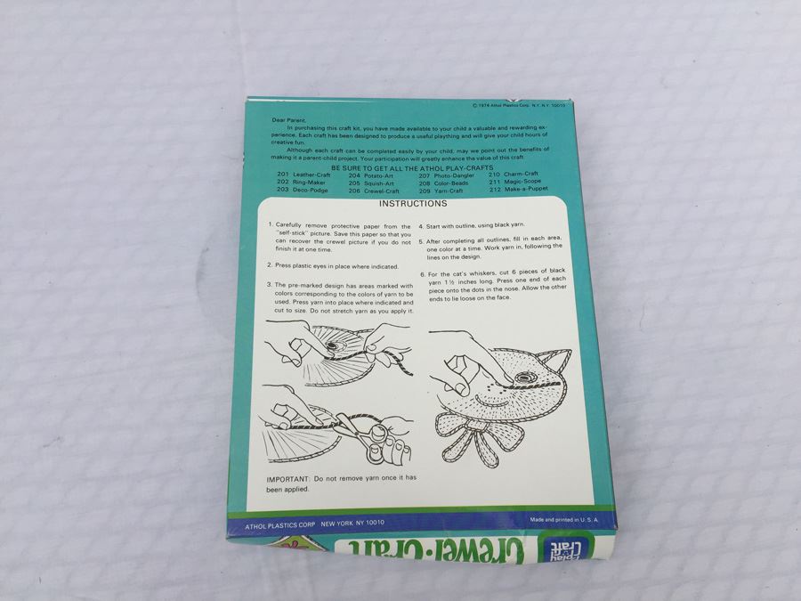 Crewel Craft In Box Vintage 1974 [Photo 4]