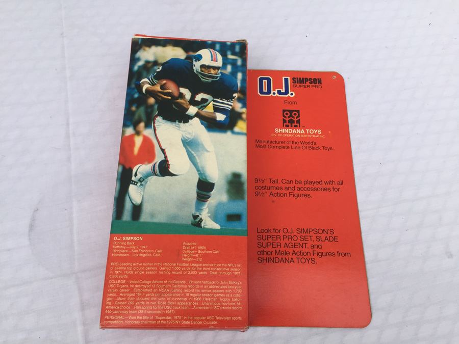 O.J. Simpson 9 1/2' Action Figure New In Box Shindana Toys Vintage 1975 [Photo 9]