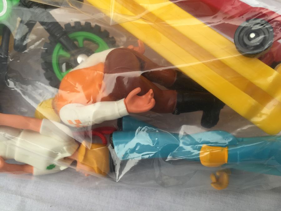 Vintage Fisher Price Adventure People Toys Motorcycle Moto Cross With Side-car Hong Kong [Photo 4]