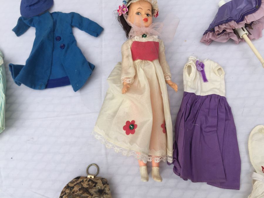 Horseman Mary Poppins Set Doll Case Bag With Doll And Accessories Vintage 60s Walt Disney [Photo 14]