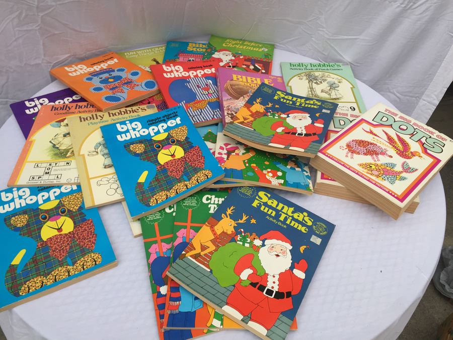 Huge Vintage Activity And Coloring Book Lot [Photo 4]