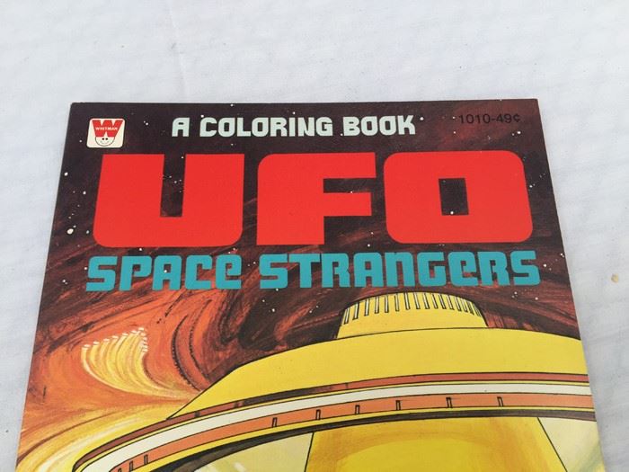 UFO Space Strangers Coloring Book Whitman [Photo 4]