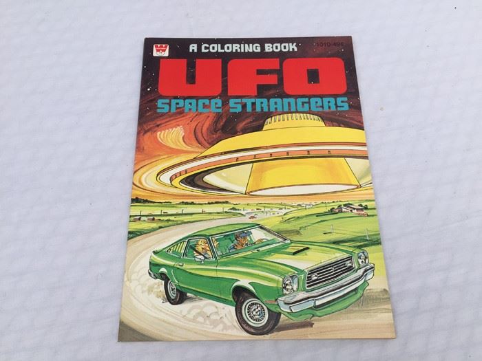 UFO Space Strangers Coloring Book Whitman [Photo 1]