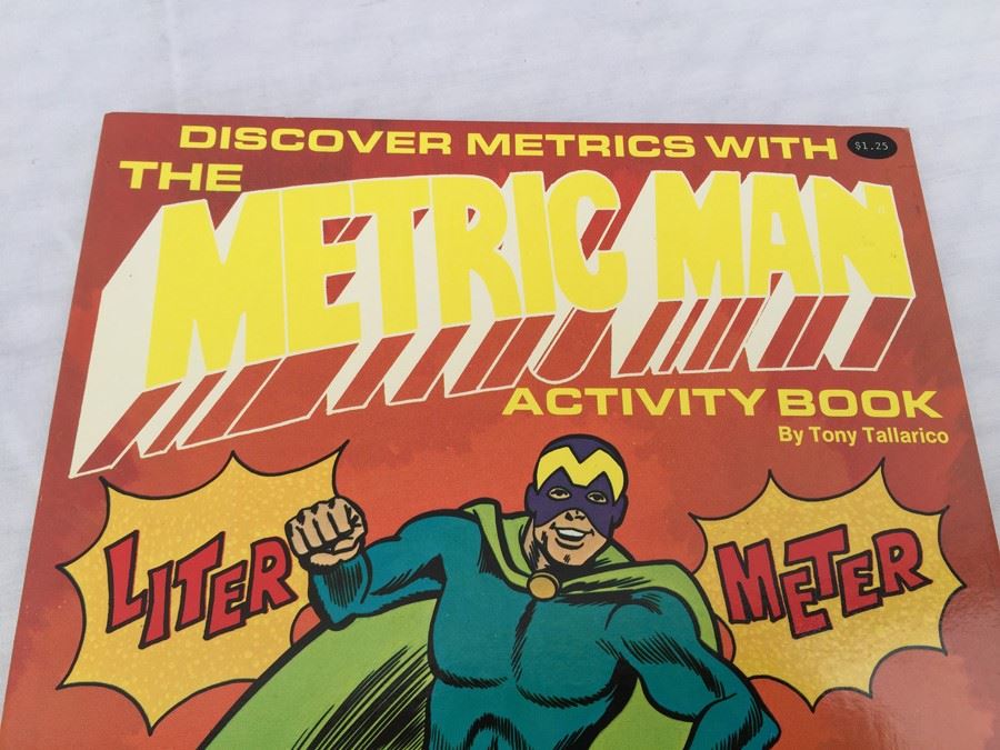 The Metric Man Activity Book By Tony Tallarico Vintage 1977