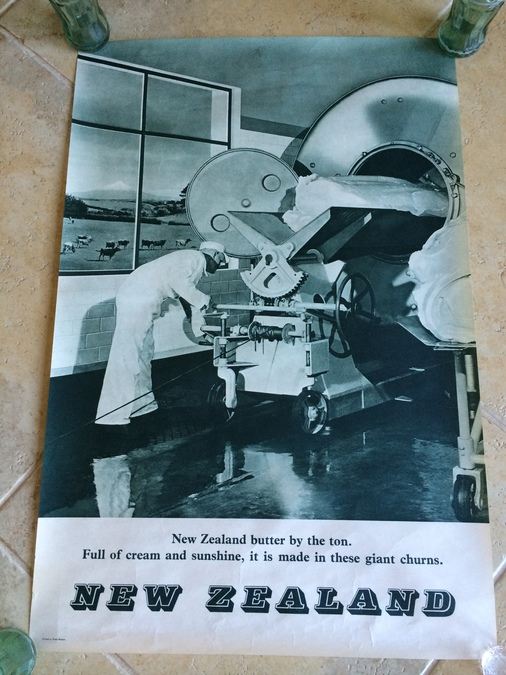Original Vintage New Zealand Travel Poster [Photo 1]