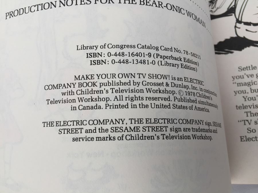 The Electric Company Books Make Your Own TV Show And Make Your Own Magic Show Vintage 1978 [Photo 5]
