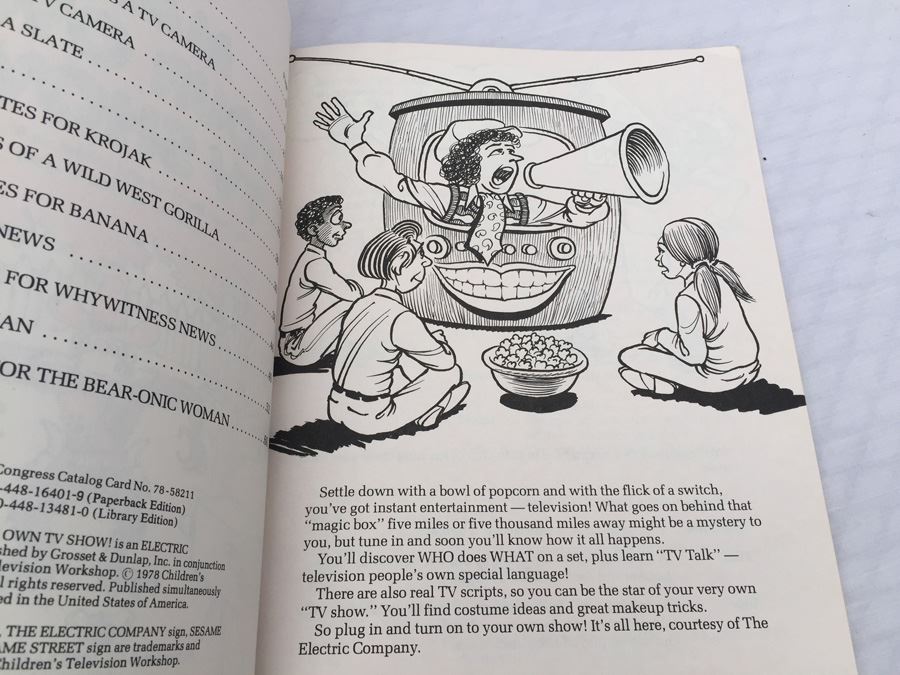 The Electric Company Books Make Your Own TV Show And Make Your Own Magic Show Vintage 1978 [Photo 7]