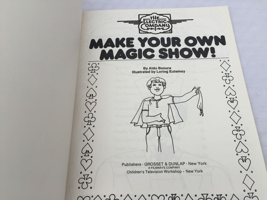 The Electric Company Books Make Your Own TV Show And Make Your Own Magic Show Vintage 1978 [Photo 8]