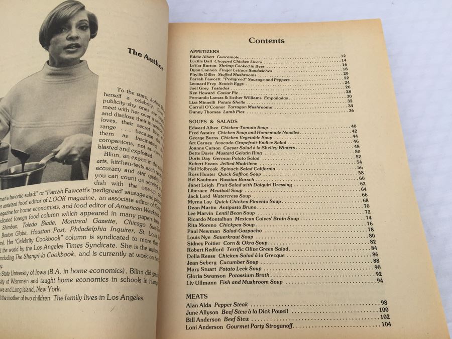 Celebrity Cookbook Johna Blinn Vintage 1981 [Photo 8]