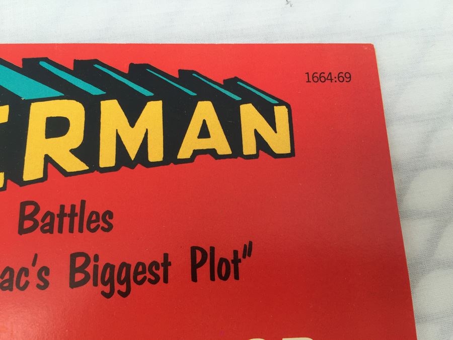 Superman Battles 'Brainiac's Biggest Plot' Giant Comics To Color Book With Bonus Mask Whitman Vintage 1976 NM [Photo 5]