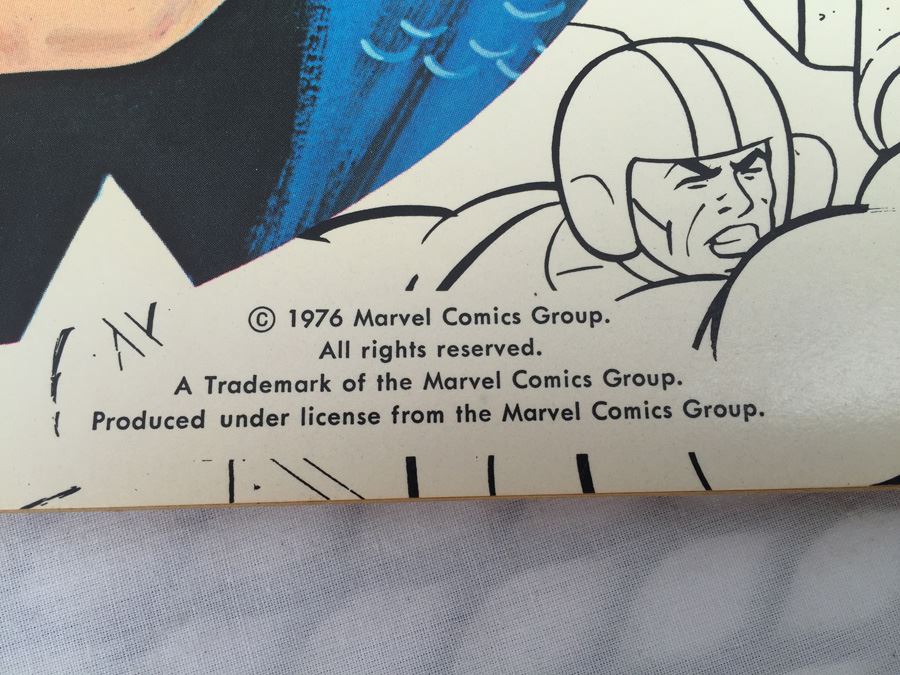 Captain America In 'The Challenge Of Super Sport' Giant Comics To Color Whitman Vintage 1976 NM [Photo 7]