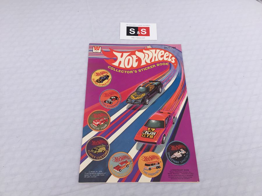 Hot Wheels Collector's Sticker Book Mattel New Whitman Vintage 1978 [Photo 4]