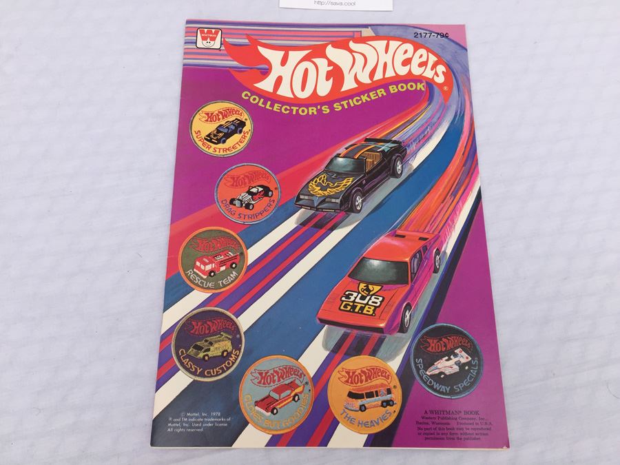 Hot Wheels Collector's Sticker Book Mattel New Whitman Vintage 1978