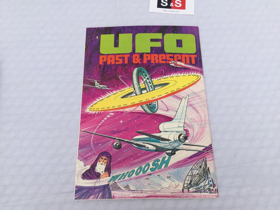 UFO Past & Present A Sticker Book Whitman Vintage 1978 New [Photo 9]