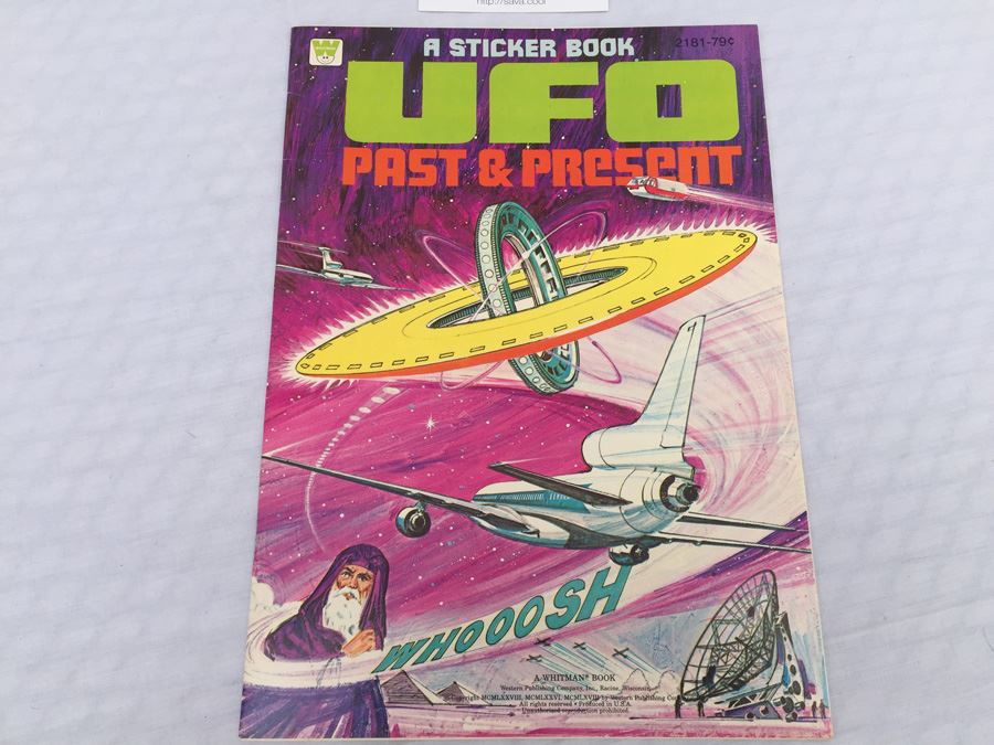 UFO Past & Present A Sticker Book Whitman Vintage 1978 New [Photo 2]