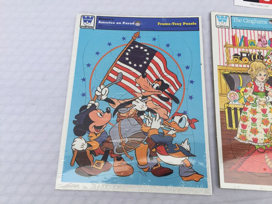 (3) Sealed Frame-Tray Puzzles Disney's America On Parade And The Ginghams [Photo 2]