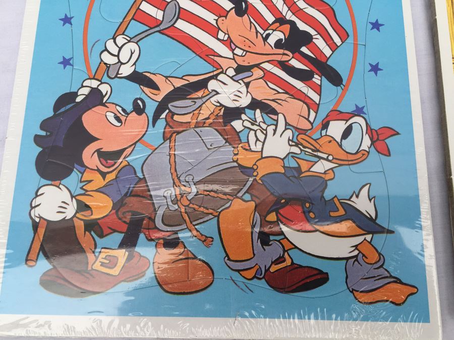 (3) Sealed Frame-Tray Puzzles Disney's America On Parade And The Ginghams [Photo 3]