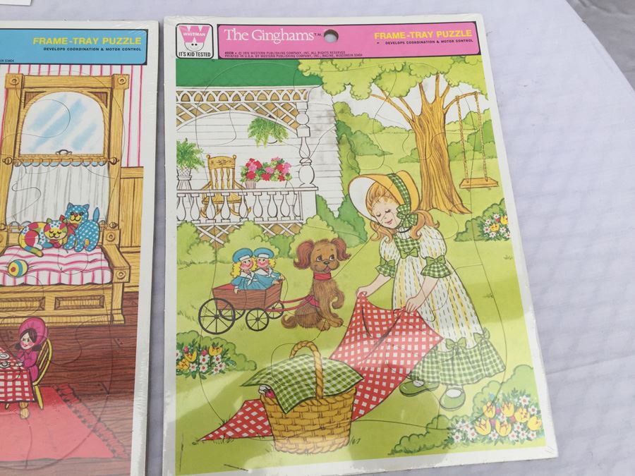 (3) Sealed Frame-Tray Puzzles Disney's America On Parade And The Ginghams [Photo 6]