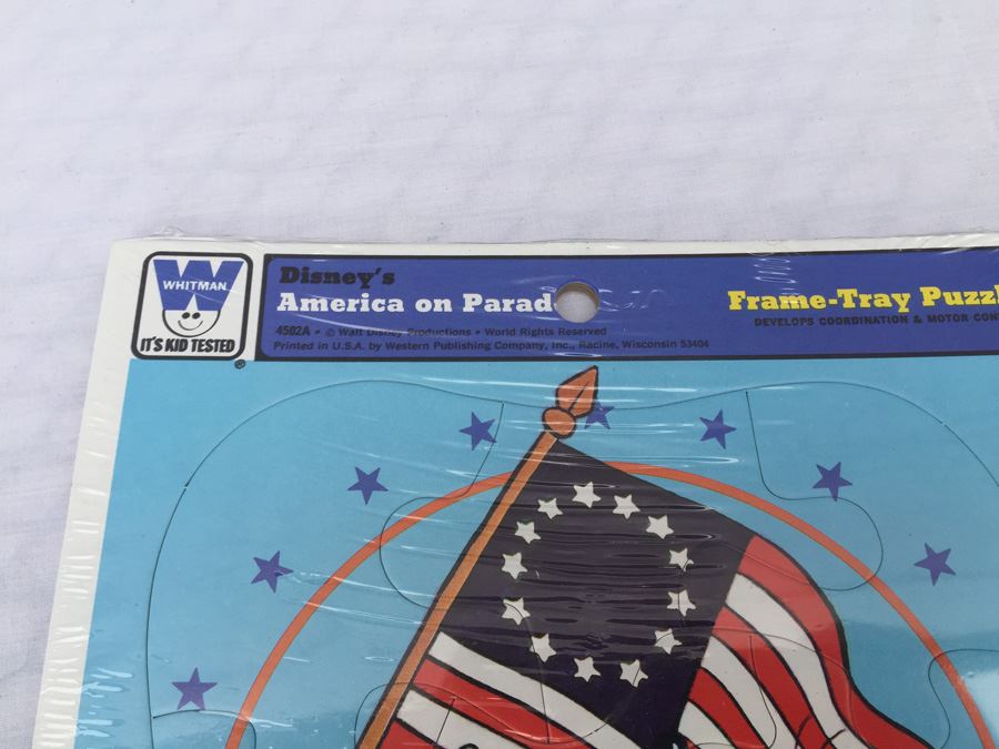 (3) Sealed Frame-Tray Puzzles Disney's America On Parade And The Ginghams [Photo 4]