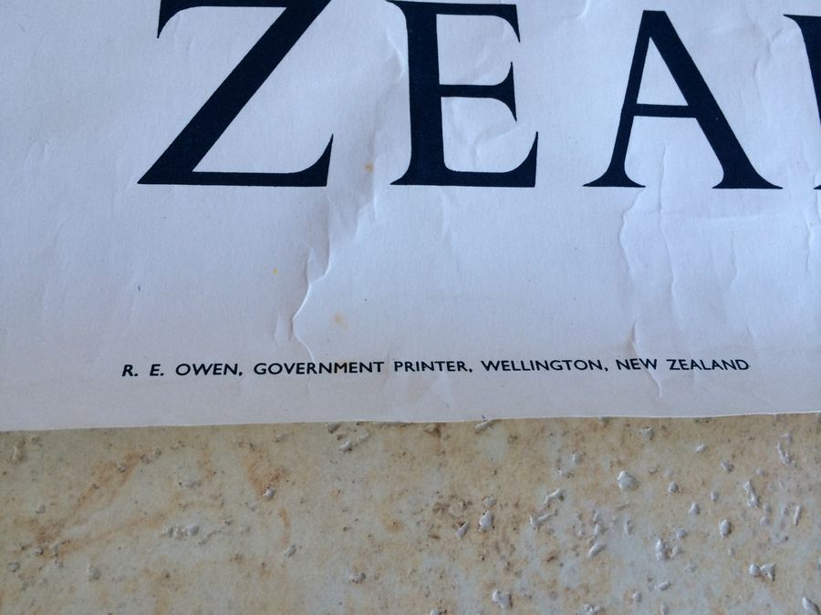 Original Vintage New Zealand Travel Poster [Photo 3]
