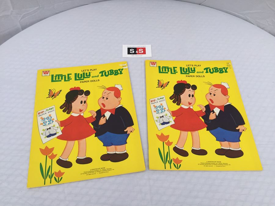Pair Of Little Lulu And Tubby Paper Dolls Book Whitman New Vintage 1974