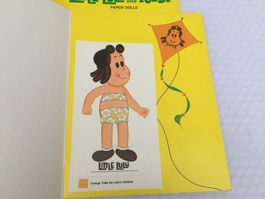 Pair Of Little Lulu And Tubby Paper Dolls Book Whitman New Vintage 1974 [Photo 5]