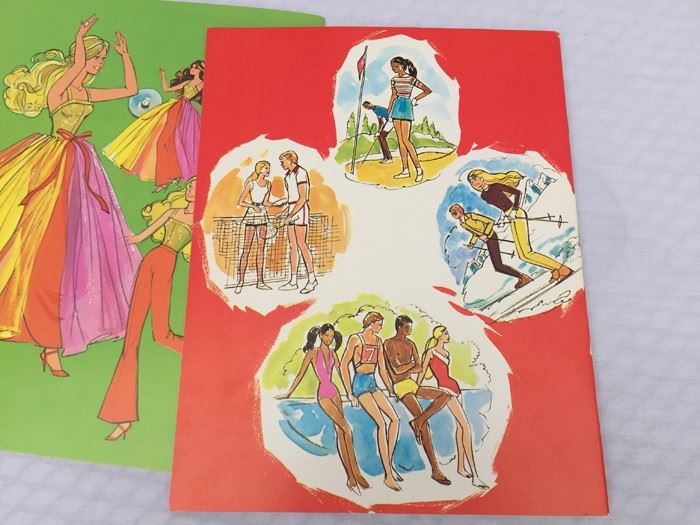 Pair Of Barbie Paper Doll Books New Barbie And PJ And Barbie And Her Friends 1978 & 1975 [Photo 15]