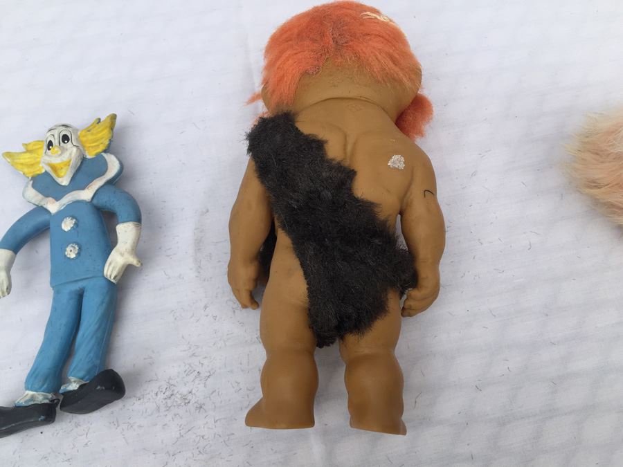 (3) Vintage Toy Lot Bozo The Clown Caveman [Photo 7]