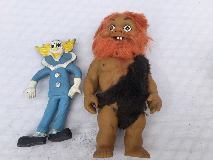(3) Vintage Toy Lot Bozo The Clown Caveman [Photo 4]