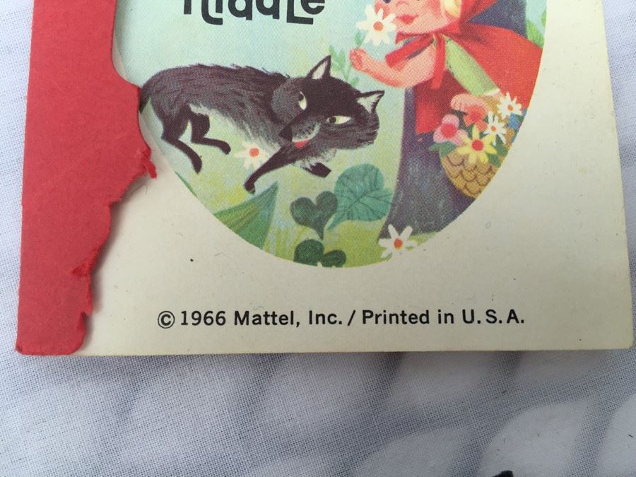 Liddle Kiddles Liddle Red Riding Hiddle With Book Mattel 1966 Front Cover Of Book Is Torn [Photo 4]