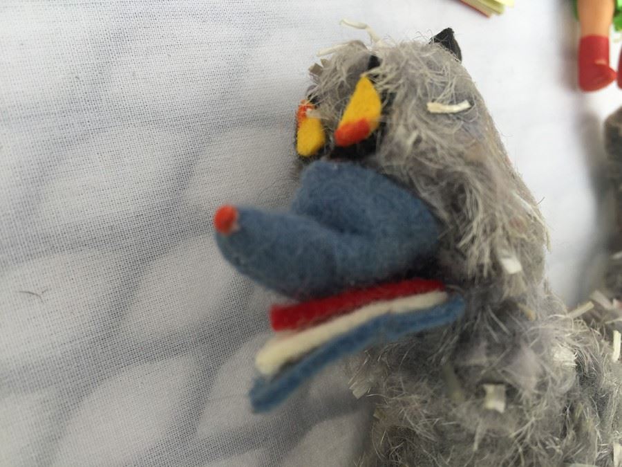 Liddle Kiddles Liddle Red Riding Hiddle With Book Mattel 1966 Front Cover Of Book Is Torn [Photo 6]