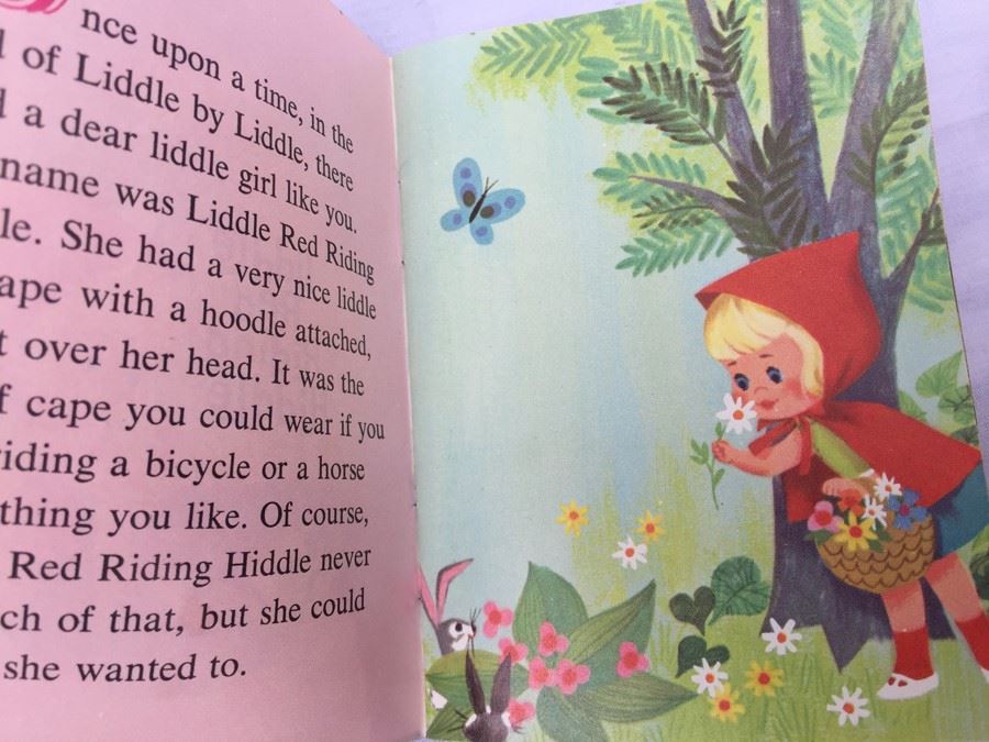 Liddle Kiddles Liddle Red Riding Hiddle With Book Mattel 1966 Front Cover Of Book Is Torn [Photo 10]