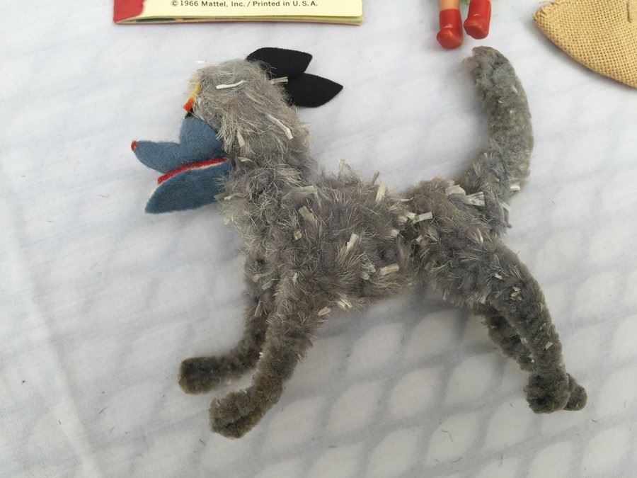 Liddle Kiddles Liddle Red Riding Hiddle With Book Mattel 1966 Front Cover Of Book Is Torn [Photo 5]