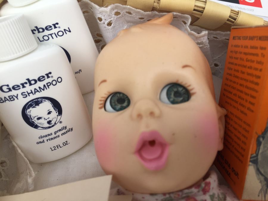 Vintage Gerber Baby Doll With Basket Accessories Formula [Photo 3]
