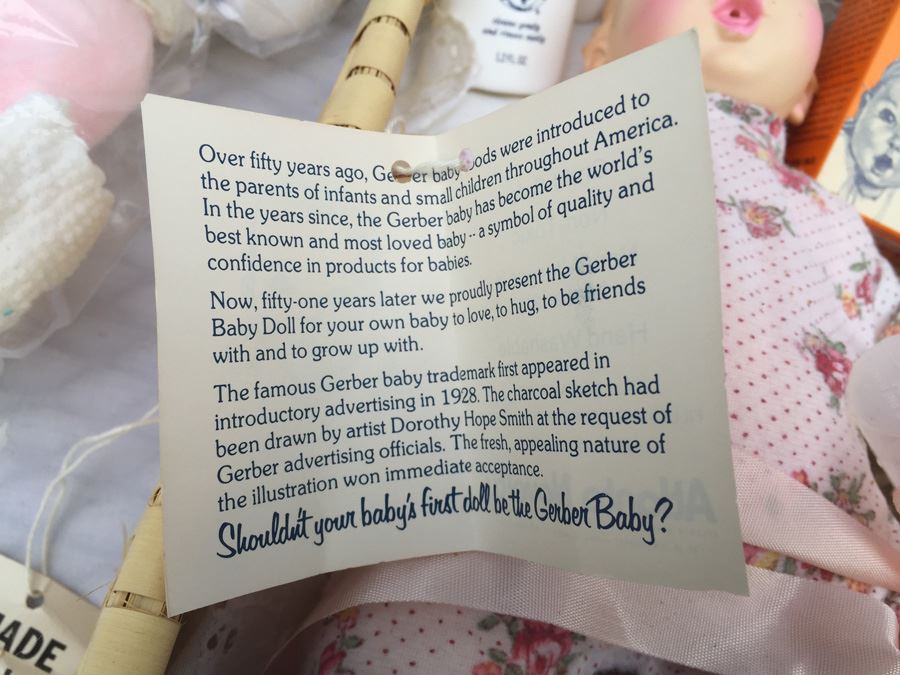 Vintage Gerber Baby Doll With Basket Accessories Formula [Photo 8]