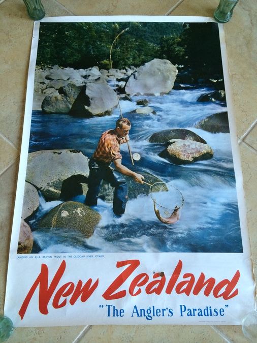 Original Vintage New Zealand Travel Poster [Photo 1]
