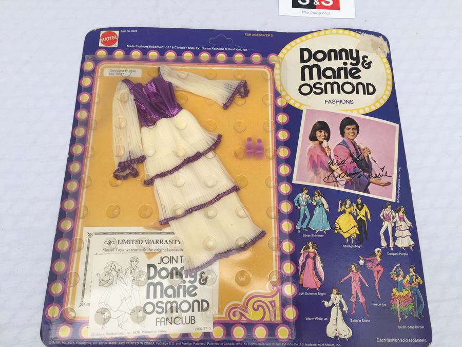Donny & Marrie Osmond Fashion Clothes New On Card Mattel 1976 [Photo 2]