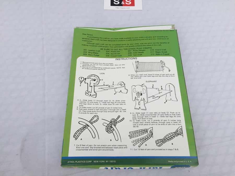 Yarn Craft Kit In Box 1974 [Photo 2]