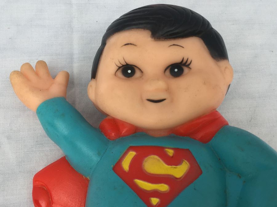 SUPERMAN Toy Vintage 1978 DC Comics Super Junior Squeeze Toy Soakie [Photo 2]
