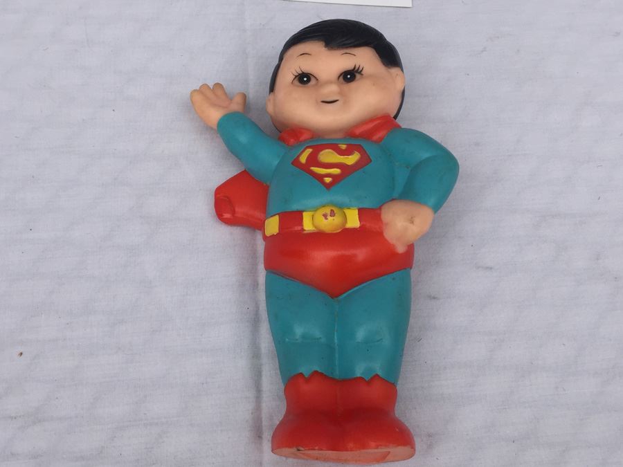 SUPERMAN Toy Vintage 1978 DC Comics Super Junior Squeeze Toy Soakie [Photo 4]