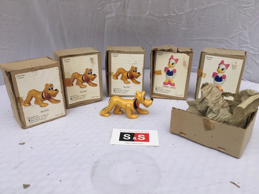 (5) Vintage UCGC Walt Disney Productions PLUTO And Daisey Duck In Original Boxes [Photo 1]
