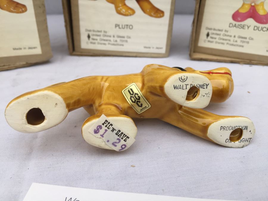 (5) Vintage UCGC Walt Disney Productions PLUTO And Daisey Duck In Original Boxes [Photo 4]