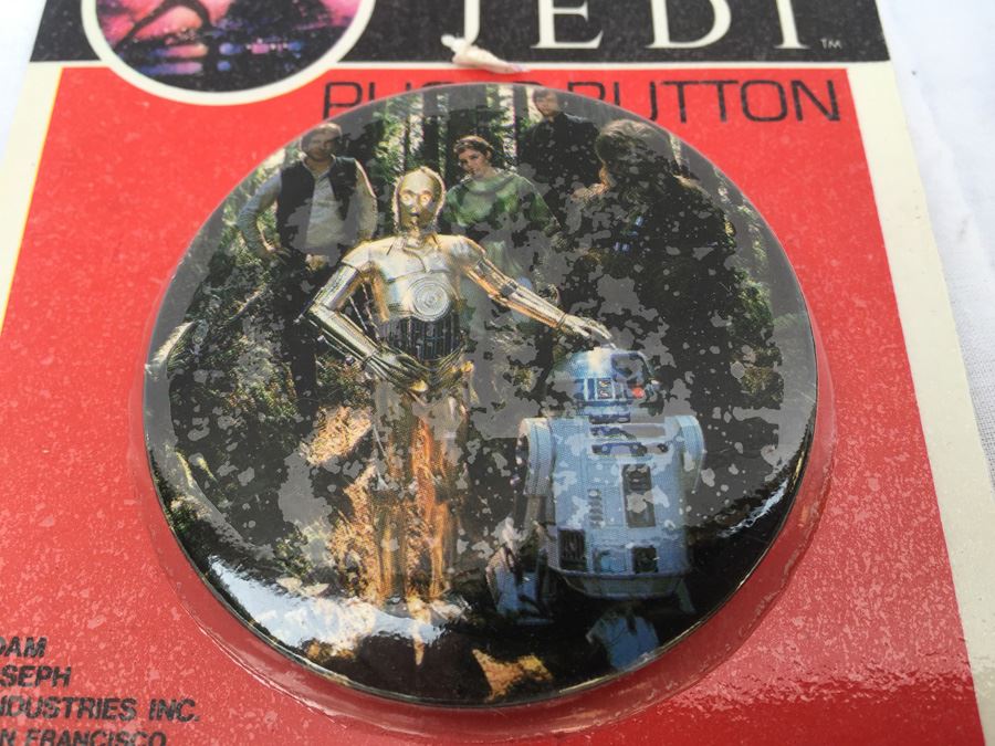 (6) Star Wars Return Of The Jedi Photo Buttons Sealed In Original Packaging Darth Vader [Photo 4]