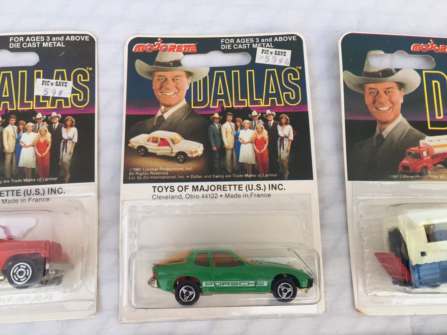 (11) MAJORETTE Die Cast Metal Vehicles Cars From The Original DALLAS TV Series France 1981 [Photo 3]