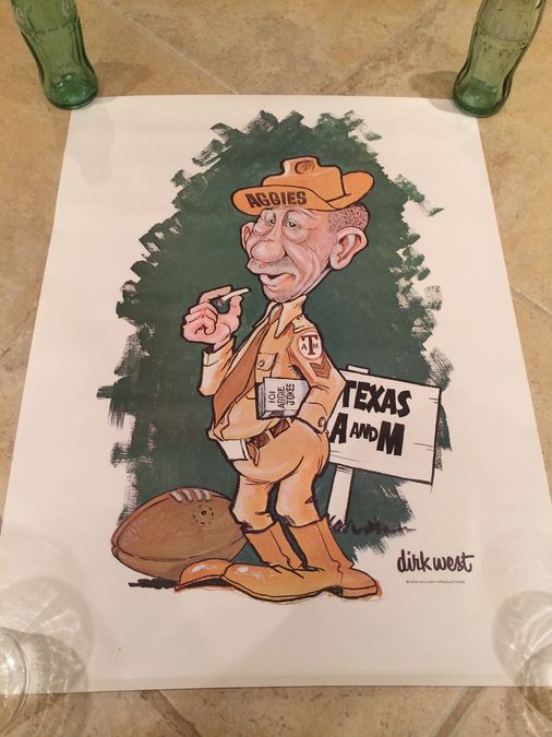 Texas A&M Aggies Poster - Dirk West 1970 Holiday Productions [Photo 1]