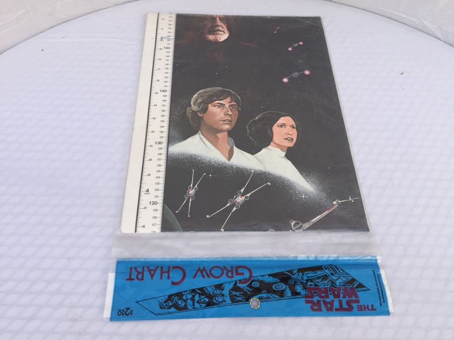 Pair Of Sealed Packages Of The Star Wars Grow Growth Chart 1978 Darth Vader Estimate $50 [Photo 16]