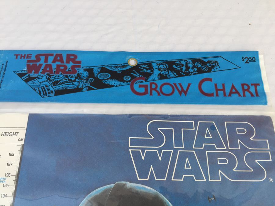 Pair Of Sealed Packages Of The Star Wars Grow Growth Chart 1978 Darth Vader Estimate $50 [Photo 7]