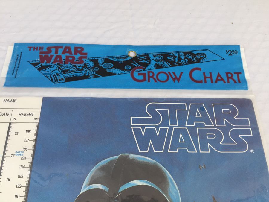 Pair Of Sealed Packages Of The Star Wars Grow Growth Chart 1978 Darth
